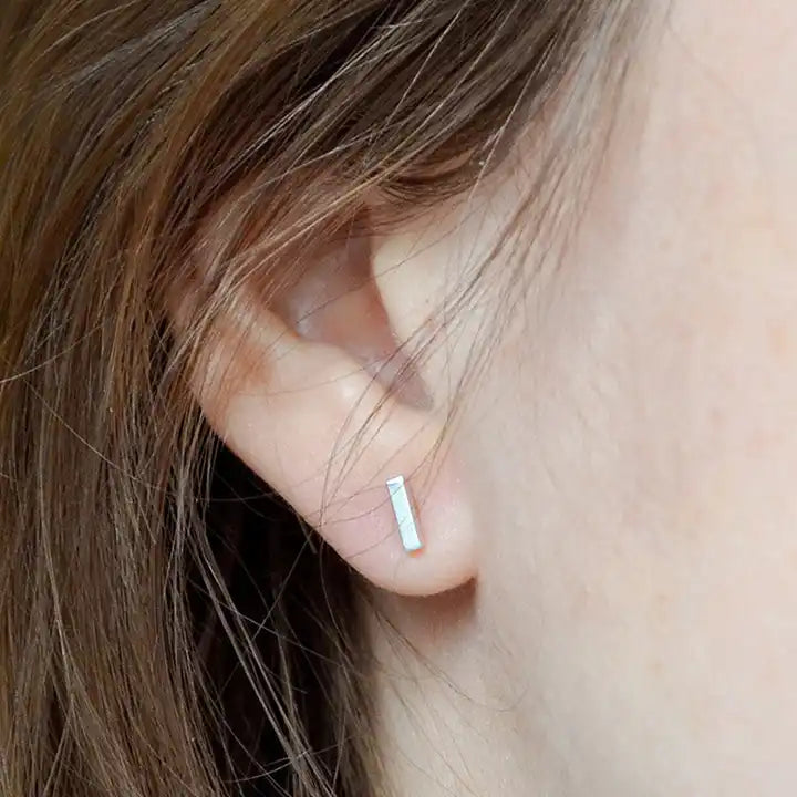 Bar Stud Earrings