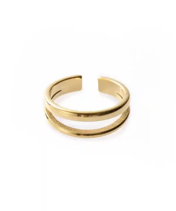 Double Layers Adjustable Ring